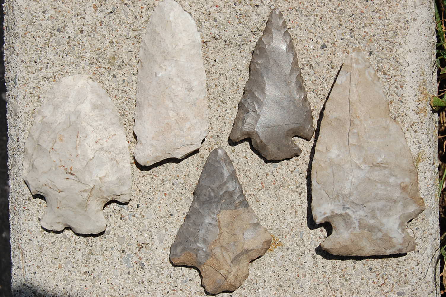 Ancient Arrowheads Made From Ancient Haldimand Stone