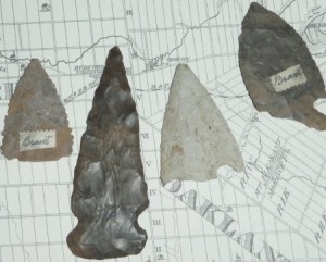 Eg's of type artifacts found in Cayuga area.