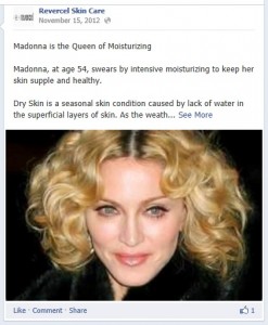The Noodlemans use Madonna as an example of the triumphs of skin moisturizing. 