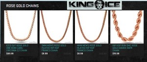 It's 2013 and "moto's and escapade's" might not be synonymous with Rap Kings (and Queens) these days- but Rose Gold bling is making a comeback. CP