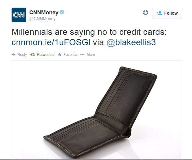 CNN Money No Credit Cards For Millenials