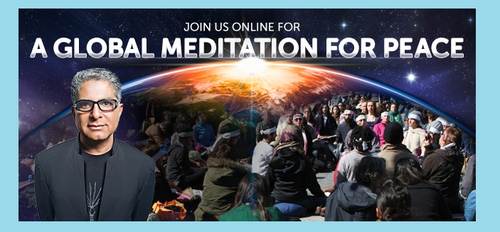 Global Meditation for Compassion will livestream FREE & feature Deepak Chopra