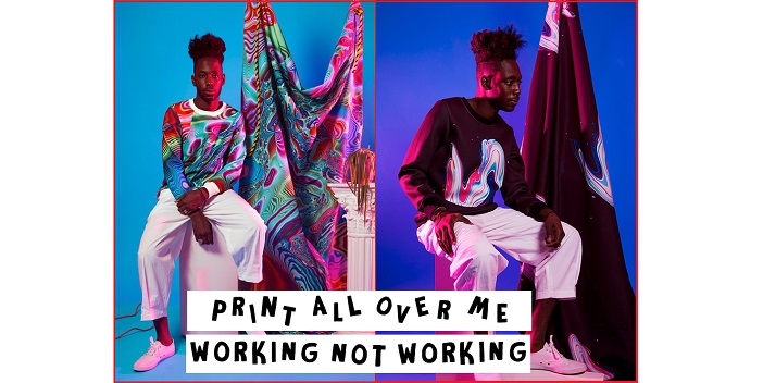 PRINT ALL OVER ME co-creates collection with WORKING NOT WORKING