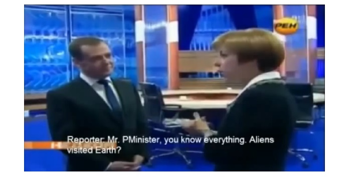 Former Russian President Medvedev Said Off Air That Aliens Visit Our Planet