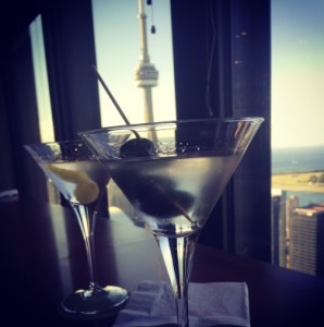 Toronto Martini CN Tower Background