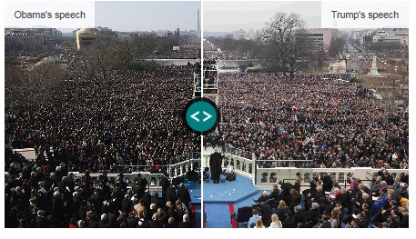 Obama Trump Inauguration Ceremony Comparison BBC