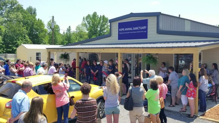 Ribbon cut at Hope Animal Sanctuary