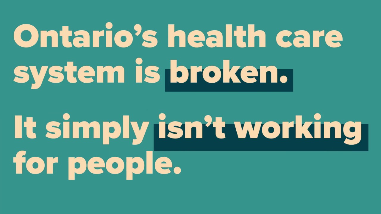 Working Toward Sustainable Health Care System For Ontarians