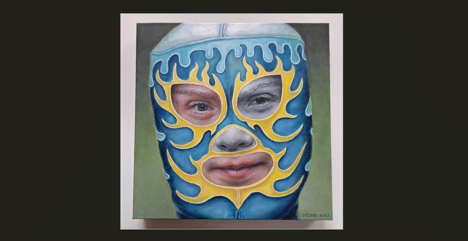Icons Masked In League Of Wrestling Paintings