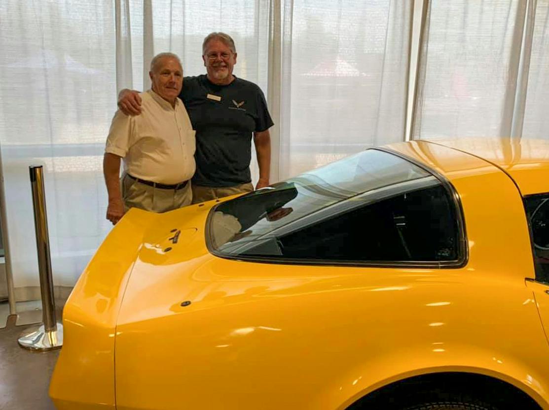 Ralph Montileone QC Manager Corvette Bowling Green Assembly retired yellow corvette